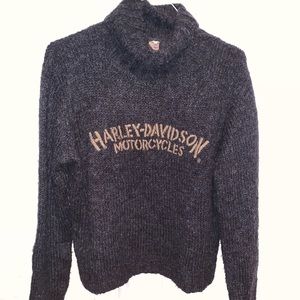 Vintage Harley Davidson turtleneck sweater
